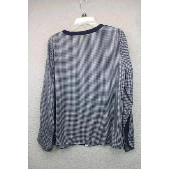 Skies are Blue Long Roll-Tabbed Sleeves-Chiffon Tunic-Size Large - Picture 8 of 11